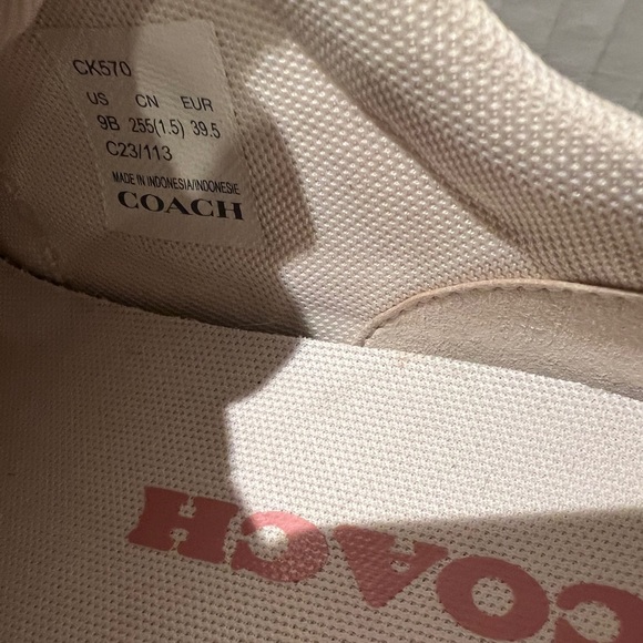 COACH Multi Signature Lace-Up Sneakers. Women’s Size 9B (regular width). NEW - Picture 6 of 16
